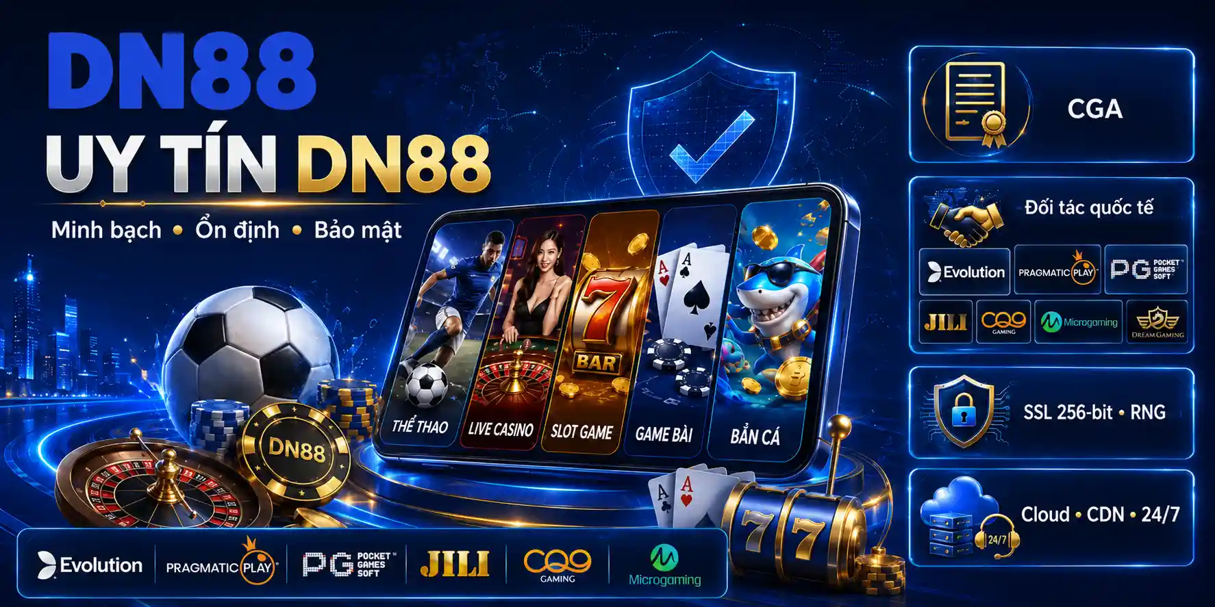 Những giá trị tạo nên DN88 uy tín